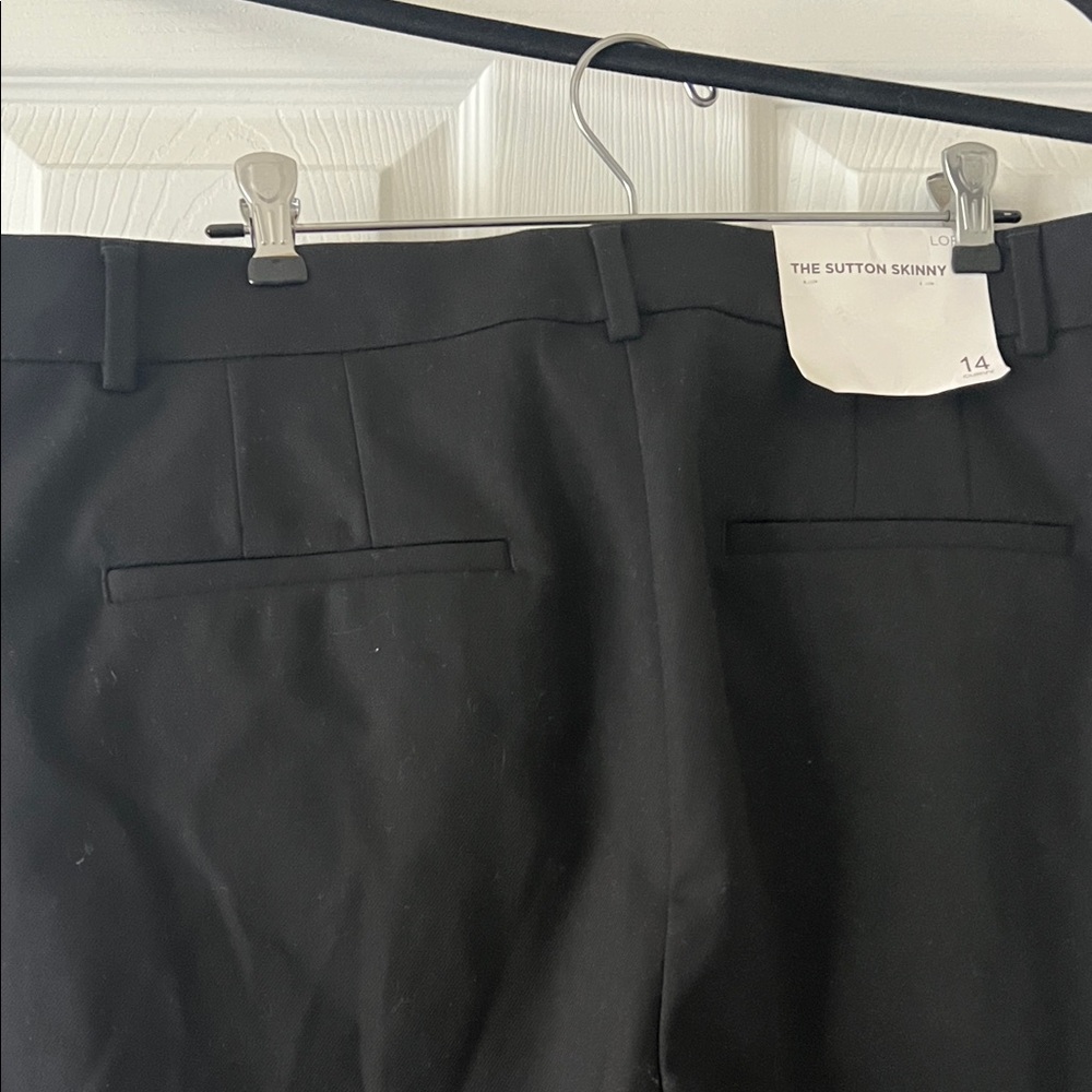 The Sutton Skinny Black Pants - Loft - NWT - size 14 Curvy - Picture 5 of 6